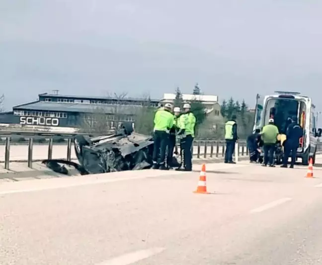 Konya'da otomobil kazası: 2 yaralı