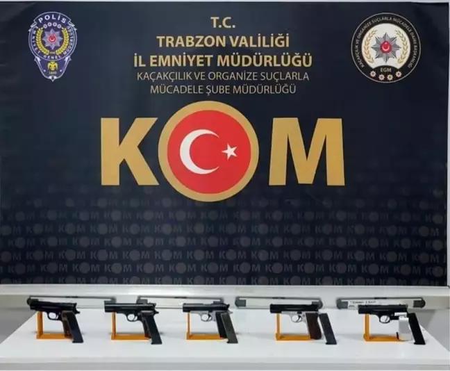 Trabzon'da Ruhsatsız Tabanca Operasyonu