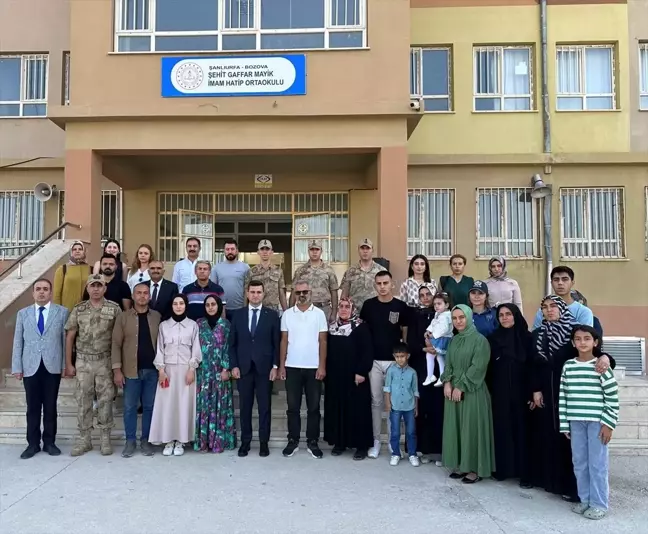 Şehit Jandarma Uzman Çavuş Gaffar Mayik'in Adı Bozova'daki Okula Verildi