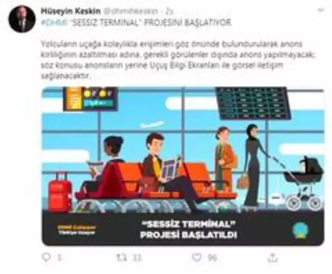 Havalimanlarında 'sessiz terminal' dönemine geçiliyor