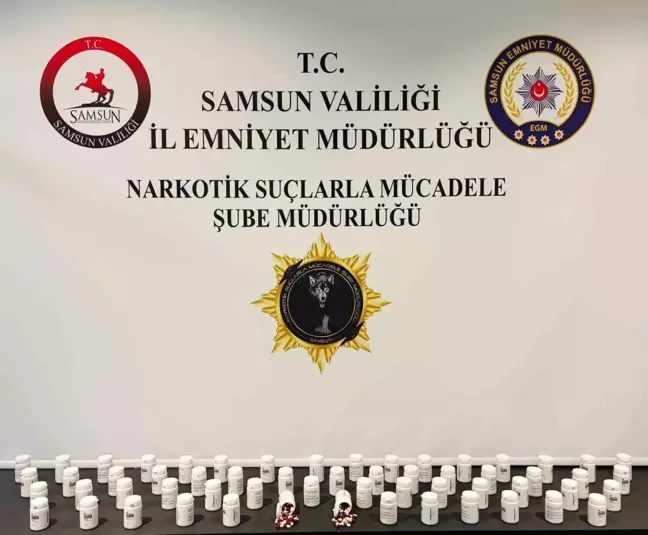 Samsun'da Uyuşturucu Operasyonu: 3 Bin 472 Adet Sentetik Ecza Ele Geçirildi