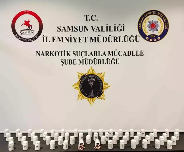 Samsun'da Uyuşturucu Operasyonu: 5 Bin 586 Adet Sentetik Ecza Ele Geçirildi