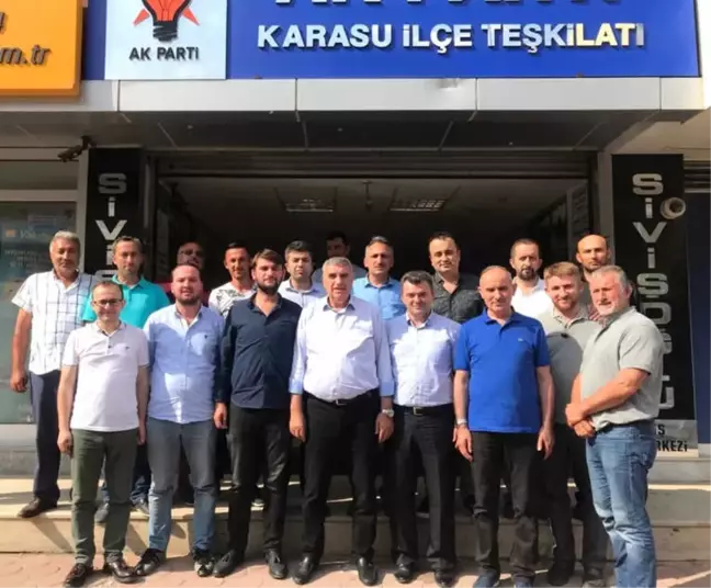 Başkan Toçoğlu'ndan, AK Parti Karasu İlçe Teşkilatına Ziyaret