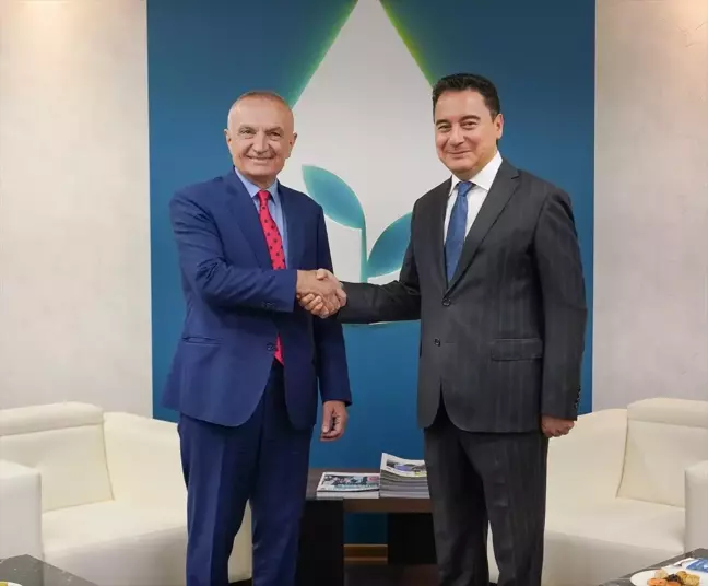 Arnavutluk eski Cumhurbaşkanı İlir Meta, DEVA Partisi Genel Başkanı Ali Babacan'ı ziyaret etti