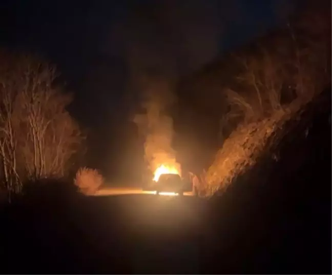 Osmaniye'de Seyir Halindeki Otomobilde Yangın Çıktı