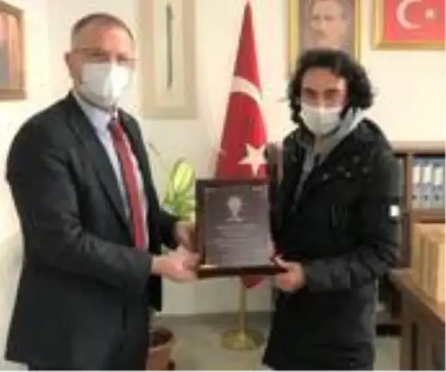 Başkan Ceyhun'dan Türkel'e teşekkür plaketi