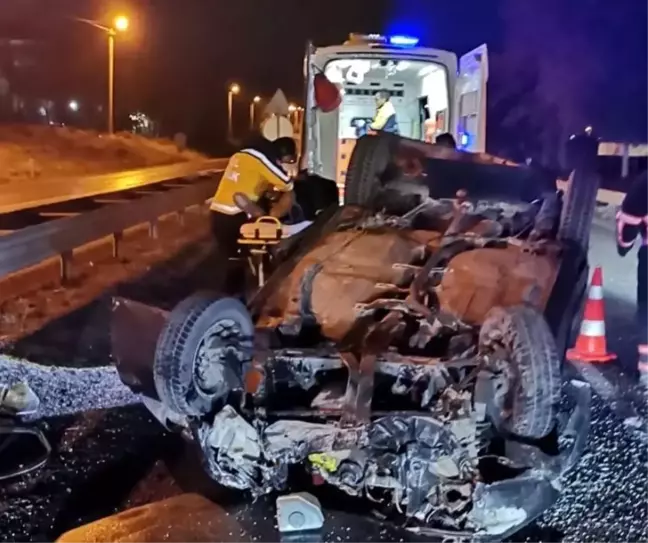 Çankırı'da Takla Atan Otomobilde 23 Yaşındaki Genç Yaralandı