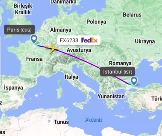 FedEx Kargo Uçağı İstanbul Havalimanı'na Gövde Üzerine İniş Yaptı