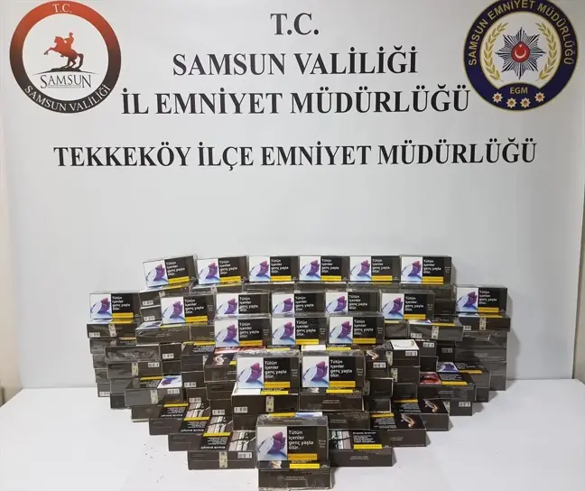 Samsun'da Kaçak Sigara Makaronu Operasyonu: 20 Bin Adet Ele Geçirildi