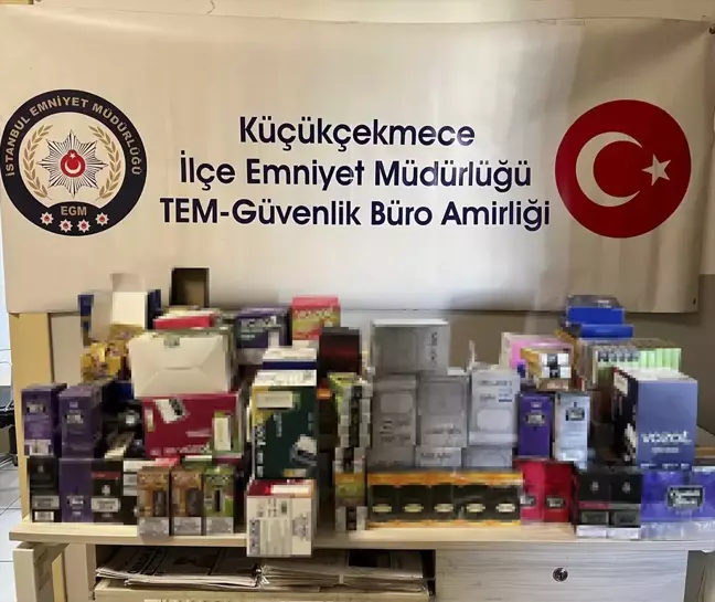 Küçükçekmece'de Kaçak Elektronik Sigara ve Cinsel Güç Artırıcı Ürünler Ele Geçirildi