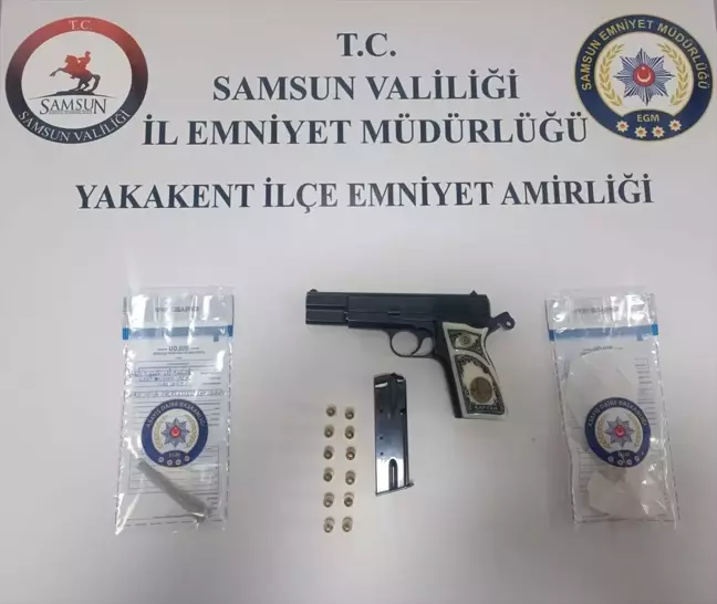 Samsun Yakakent'te Uyuşturucu ve Silah Ele Geçirildi