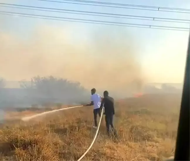 Lüleburgaz'da Anız Yangını Kontrol Altına Alındı