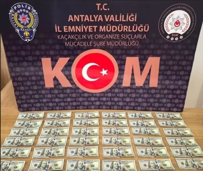 Antalya'da düzenlenen sahte para operasyonunda tutuklama