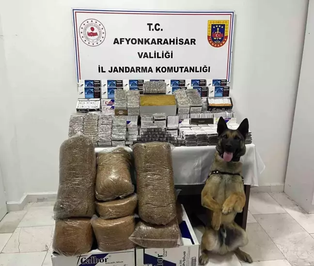 Afyonkarahisar'da Kaçak Tütün Operasyonu: 15 Bin 940 Doldurulmuş Makaron Ele Geçirildi