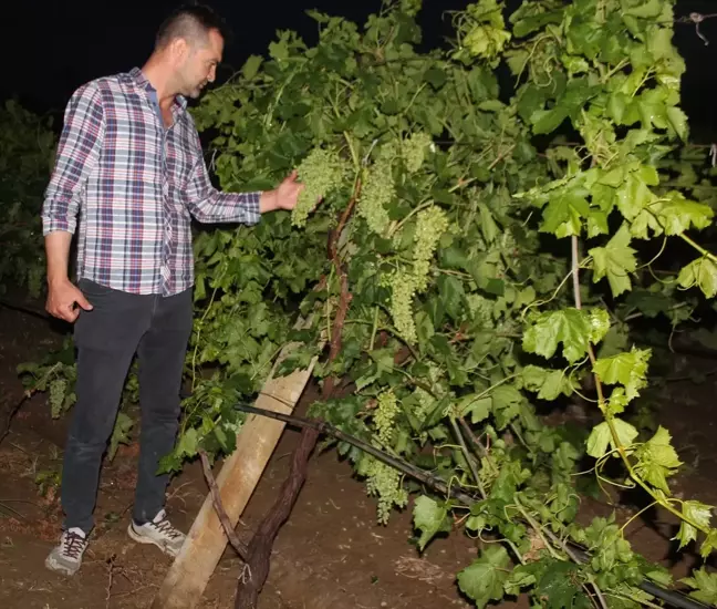 Manisa'da Sağanak ve Dolu Tarım Arazilerine Zarar Verdi