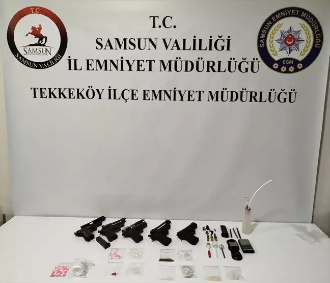 Samsun'da Uyuşturucu ve Silah Operasyonu: Çok Sayıda Malzeme Ele Geçirildi