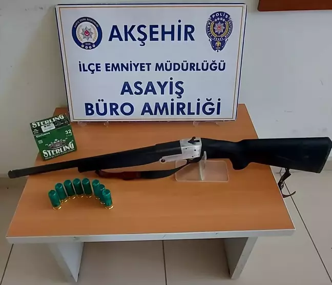 Akşehir'de havaya ateş açan 3 kişiye adli işlem