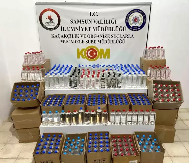 Samsun'da 774 litre etil alkol ele geçirildi