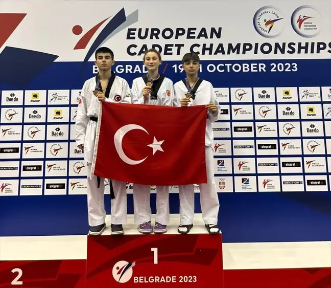 Avrupa Yıldızlar Tekvando Şampiyonası'nda Milli Sporcular 3 Bronz Madalya Kazandı