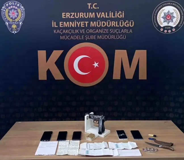 Erzurum'da Tefecilik Operasyonu: 8 Şüpheli Yakalandı