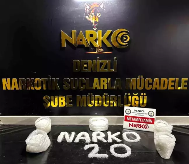 Denizli'de Lüks Araçla 5 Kilogram Metamfetamin Ele Geçirildi