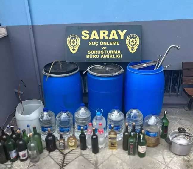 Tekirdağ'da Sahte İçki Operasyonu: 174 Litre Sahte Rakı ve Şarap Ele Geçirildi