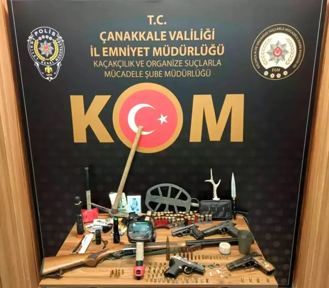 Çanakkale'de tarihî eser kaçakçılığı operasyonu