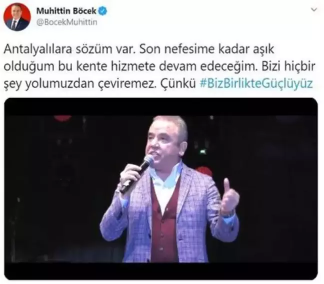 Başkan Böcek: Son nefesime kadar aşık olduğum bu kente hizmete devam edeceğim