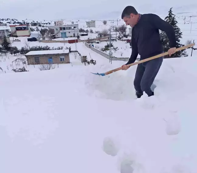 Kar Araban'da hayatı olumsuz etkiliyor