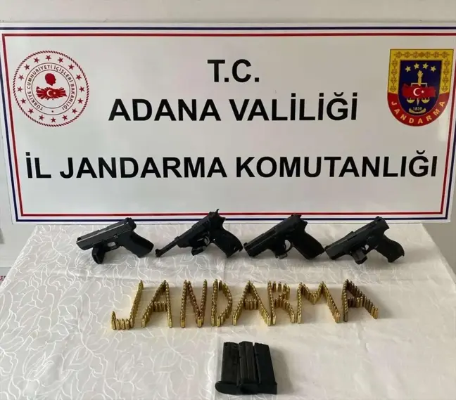 Adana'da Ruhsatsız Tabanca Operasyonu: 4 Tabanca Ele Geçirildi