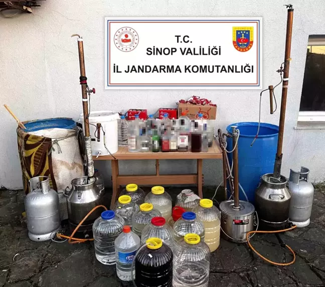 Sinop'ta Kaçak Alkol Operasyonu: 632,7 Litre İçki Ele Geçirildi