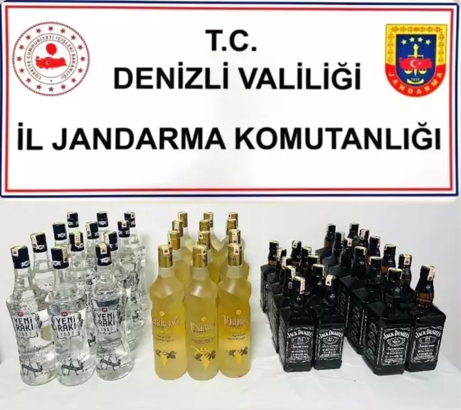 Denizli'de Kaçak Alkol Operasyonu: 46 Şişe Ele Geçirildi