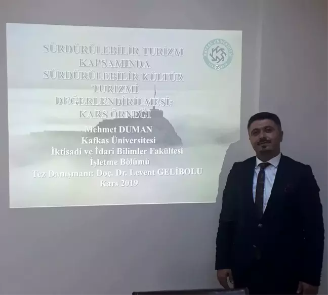 Mehmet Duman Kars'ın ilk Kültür Turizm Bilim Uzmanı oldu