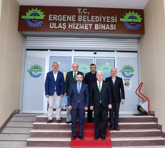 Ergene Kaymakamı Taşçı'dan Belediye Başkanı Yüksel'e ziyaret