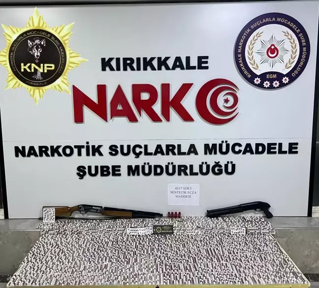 Kırıkkale'de Uyuşturucu Operasyonu: 4 Bin 217 Sentetik Hap Ele Geçirildi