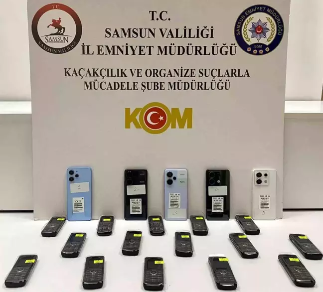 Samsun'da Kaçak Elektronik Sigara ve Cep Telefonu Operasyonu