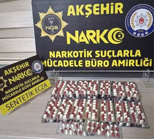 Akşehir'de Uyuşturucu Haplarla Yakalanan Şüpheli Tutuklandı