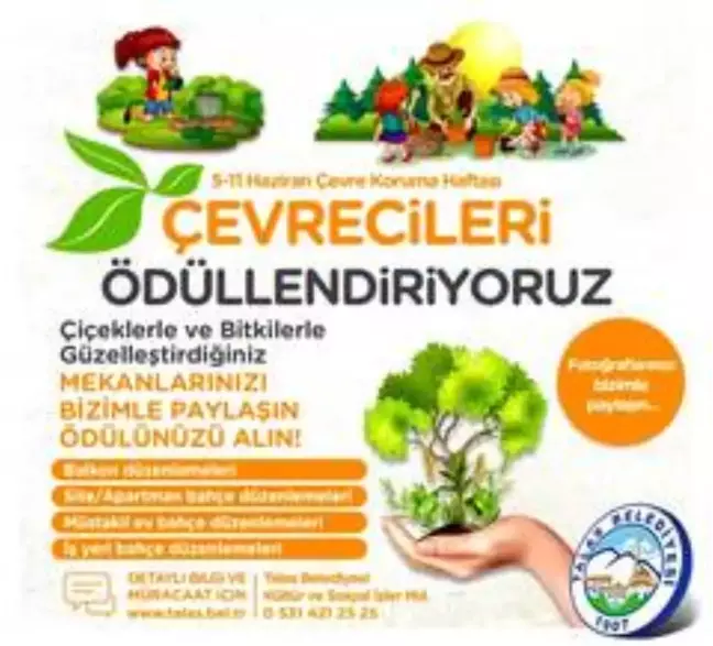Talas Belediyesi'nden güzel balkon ve bahçe etkinliği