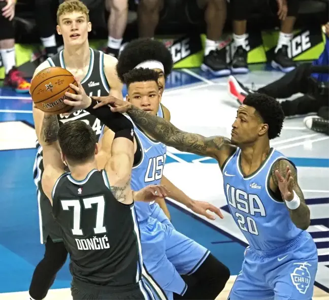 2019 Nba All-Star'da Yükselen Yıldızlar Maçının Galibi ABD Karması