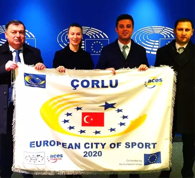 Çorlu 2020 Avrupa Spor Kenti unvanını teslim aldı