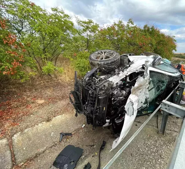 Babaeski'de trafik kazası: 4 kişi yaralandı