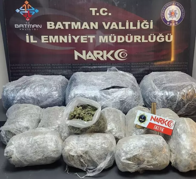 Batman'da 27 Kilo Uyuşturucu Ele Geçirildi, 3 Tutuklama