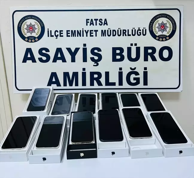 Ordu'da iş yerinden 12 cep telefonu çalındı, şüpheli tutuklandı