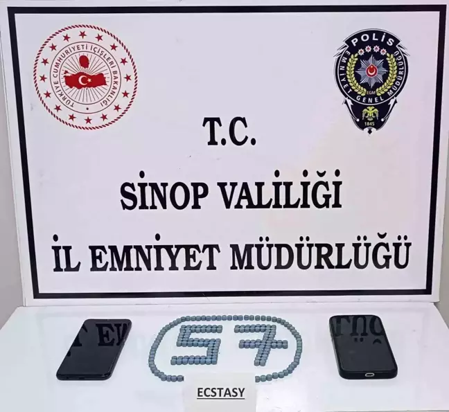 Sinop'ta Uyuşturucu Operasyonu: 197 Extasy Hap Ele Geçirildi