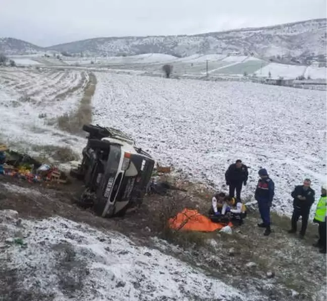 Uçurumdan Yuvarlanan Kamyonetin Sürücüsü Öldü