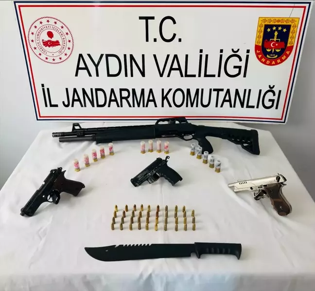 Aydın'da Ruhsatsız Silah Operasyonu: 3 Tabanca ve 1 Tüfek Ele Geçirildi