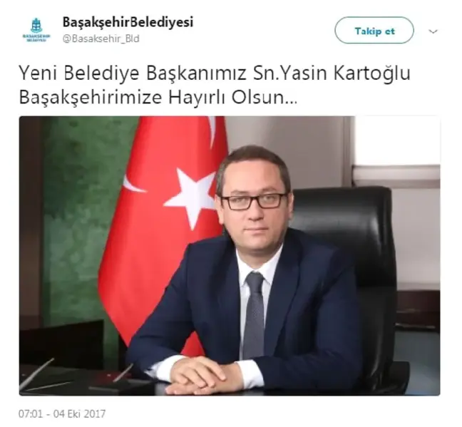 Ek Bilgi ve Fotoğraflarla Yeniden) - Başakşehir'in Yeni Belediye Başkanı Yasin Kartoğlu