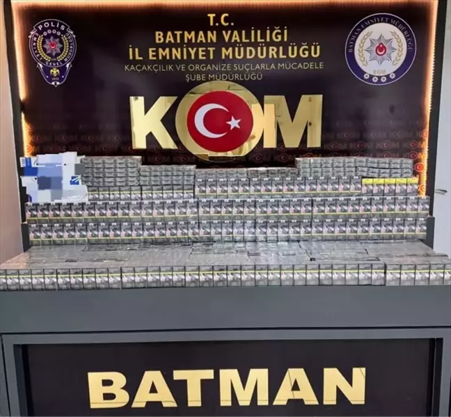 Batman'da araçta 1780 paket gümrük kaçağı sigara ele geçirildi