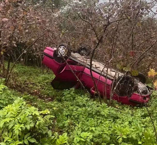 Ordu'da Kaygan Zeminde Kaza: 1 Yaralı