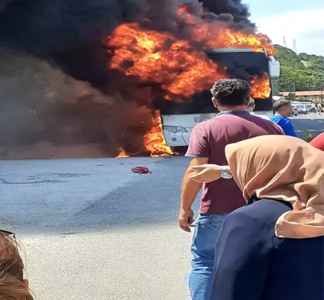 Balıkesir'de otobüs alev alev yandı: 5 ölü